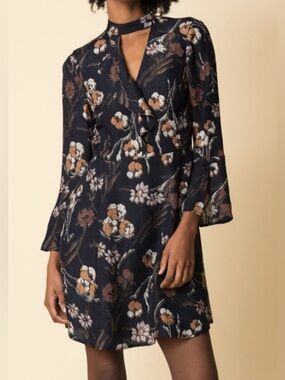 10 CROSBY DEREK LAM BELL SLEEVE SHIFT DRESS
